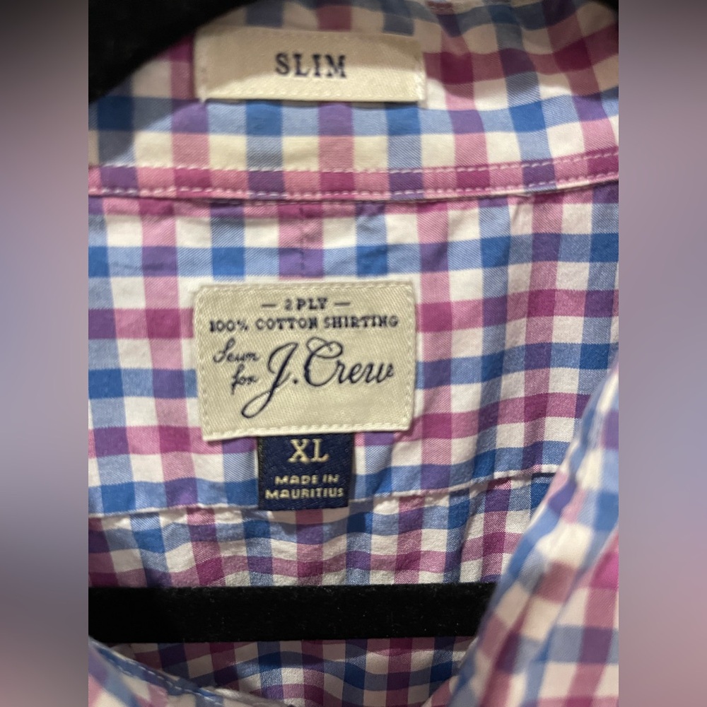 J. Crew Multicolor Checkered Button Down Shirt - image 2